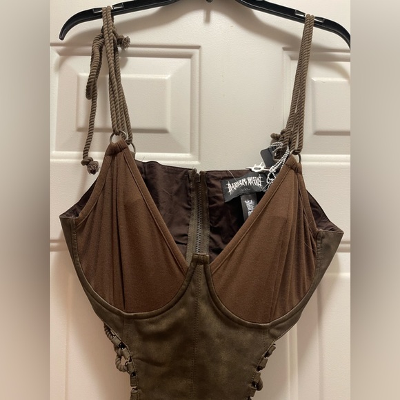 Dolls Kill Darker Wavs Fader Underbust Maxi Dress. Size M. NWT - Picture 2 of 7